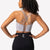 Strappy Sports Bra - Gray/Navy