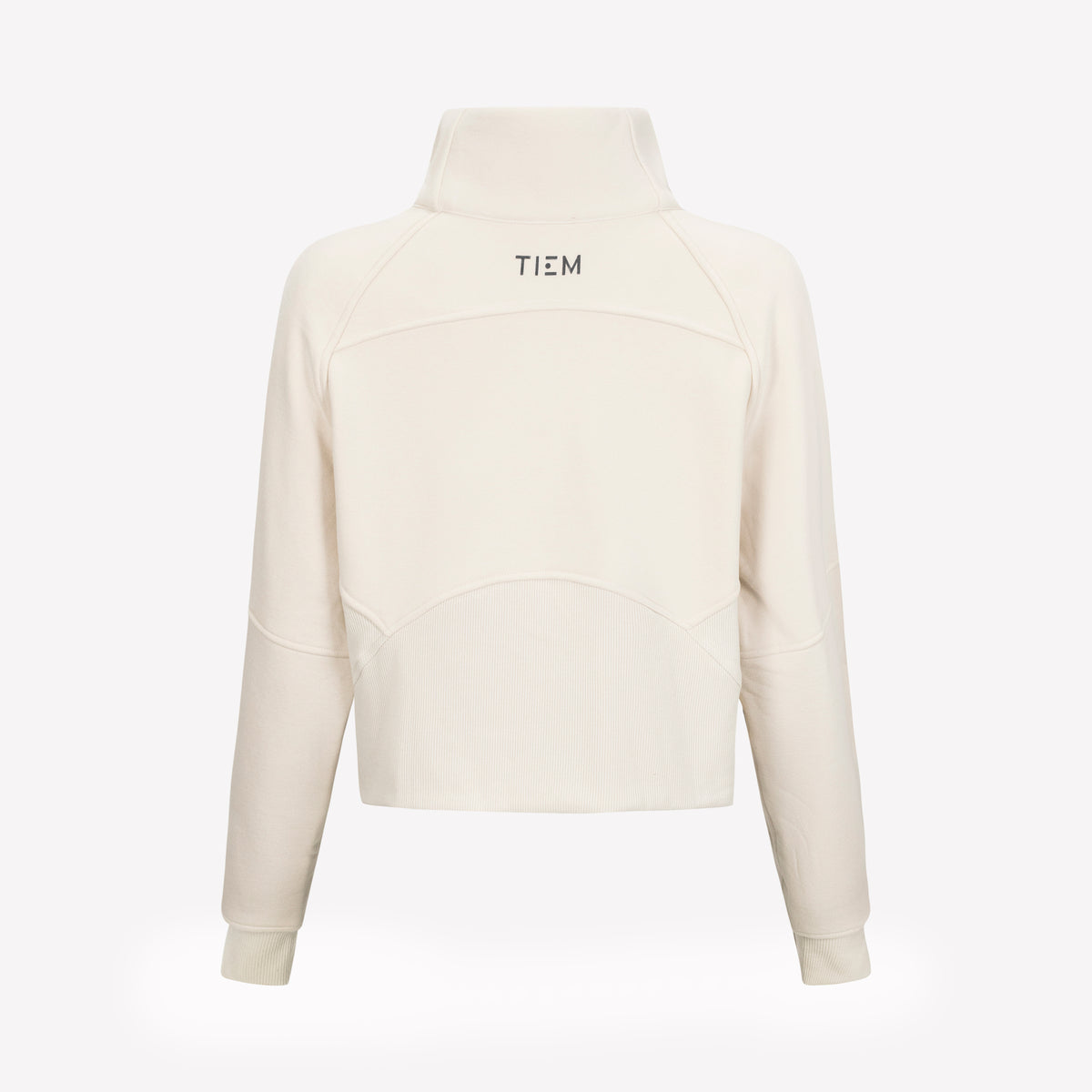 Half Zip Pullover - Ecru/Silver