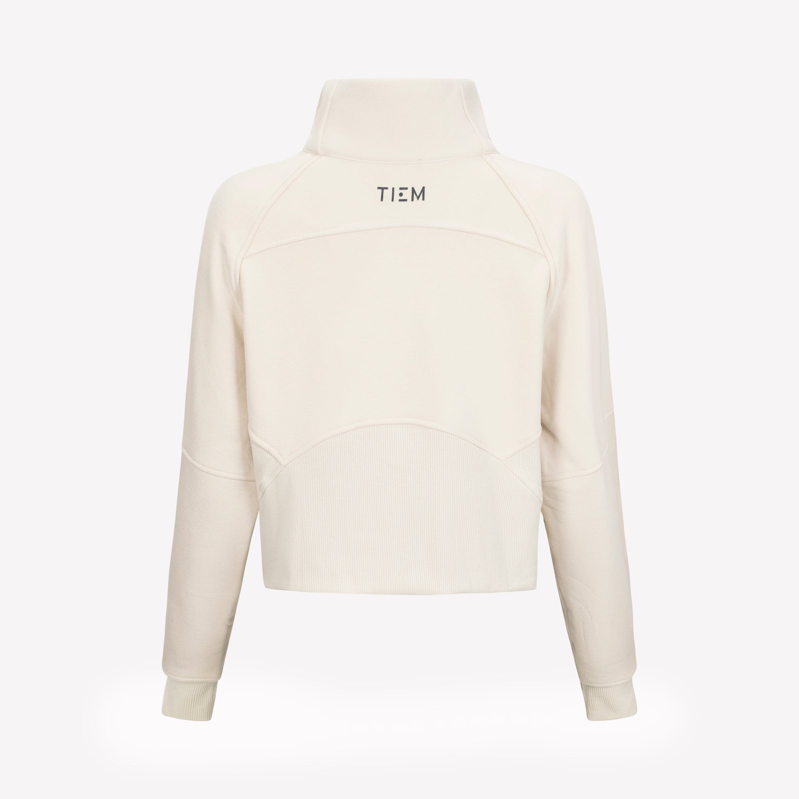 Half Zip Pullover - Ecru/Silver