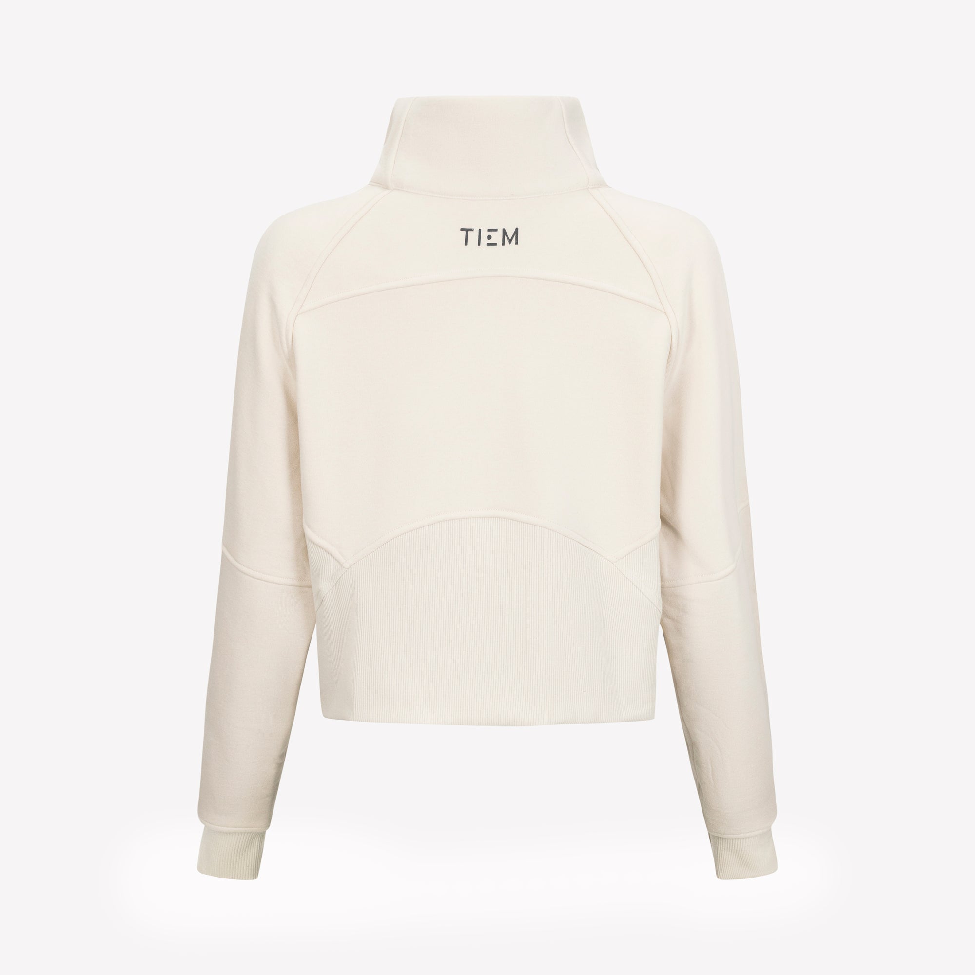 Half Zip Pullover - Ecru/Silver