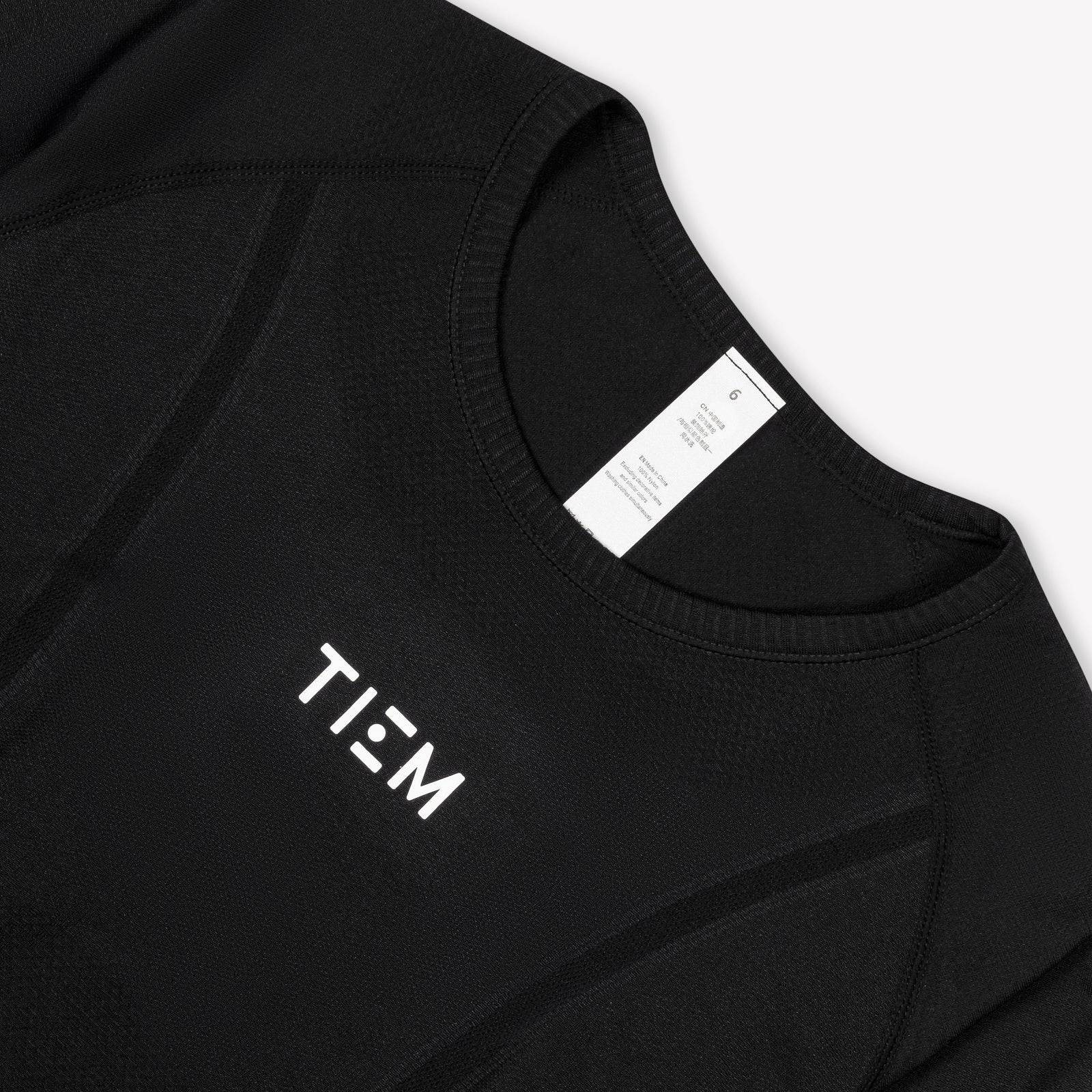 Seamless Long Sleeve - Black/White