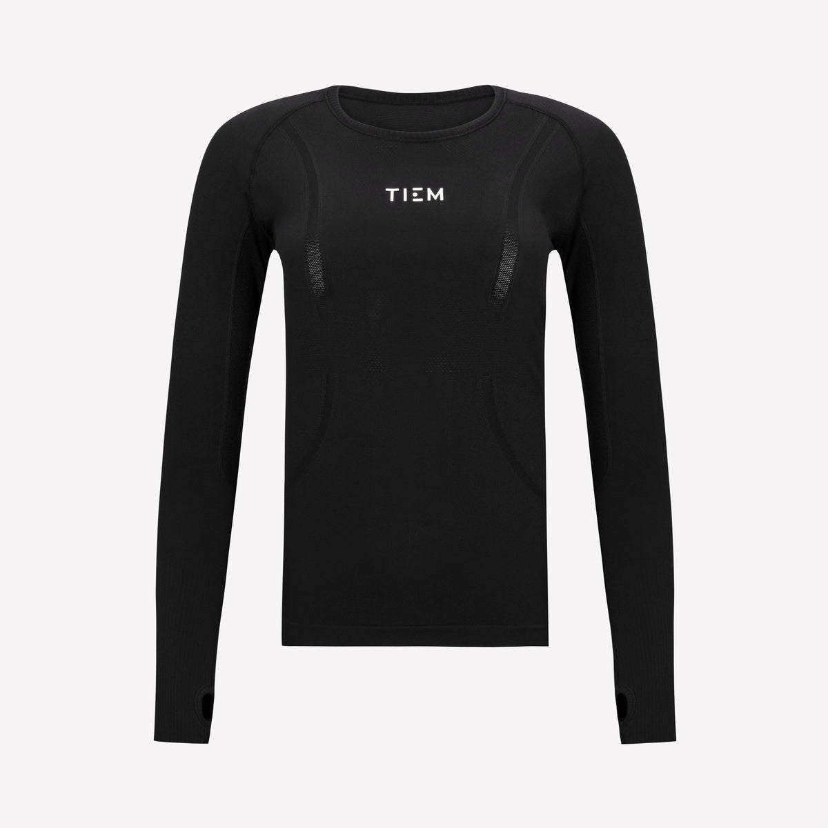 Seamless Long Sleeve - Black/White