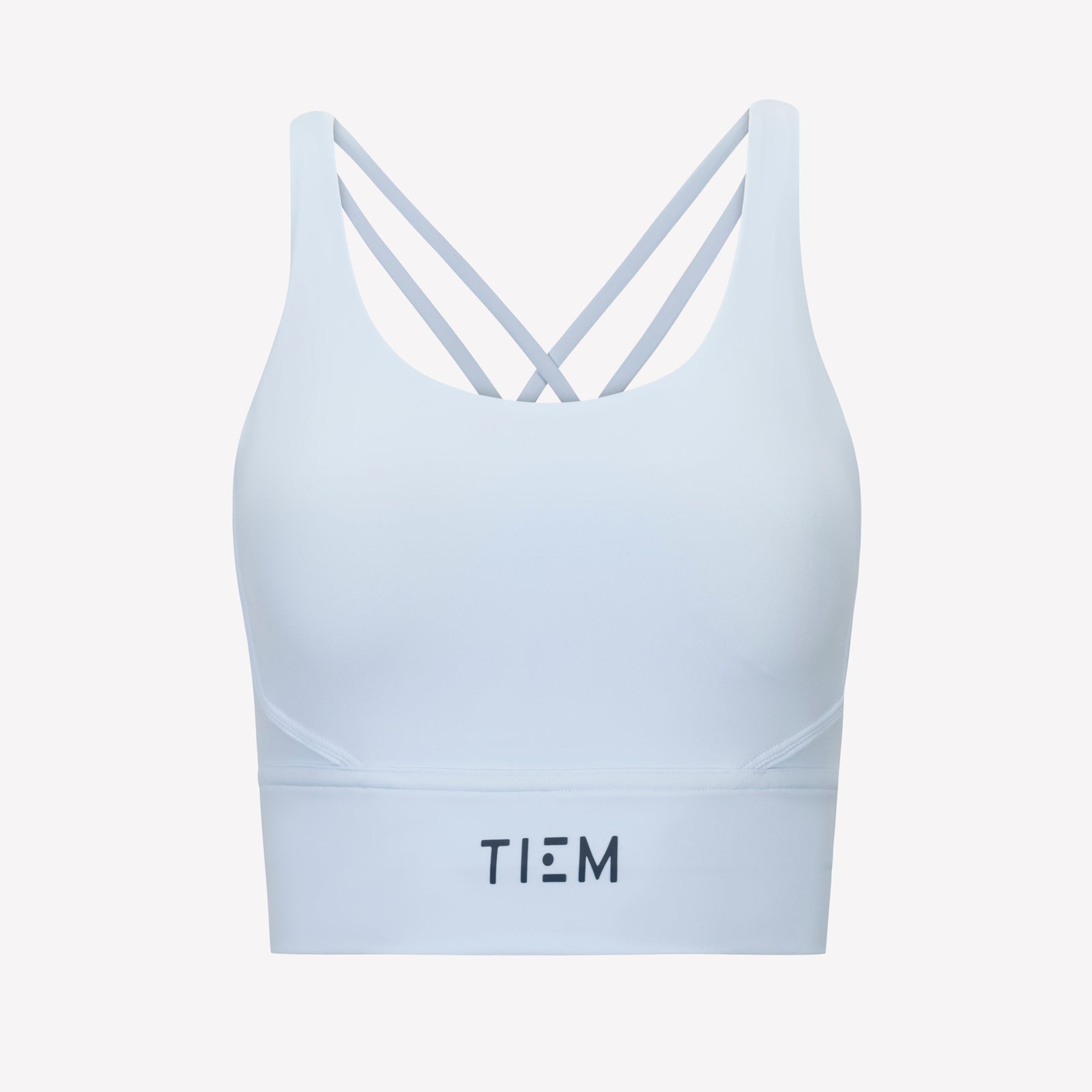 Strappy Sports Bra - Sky Blue/Navy