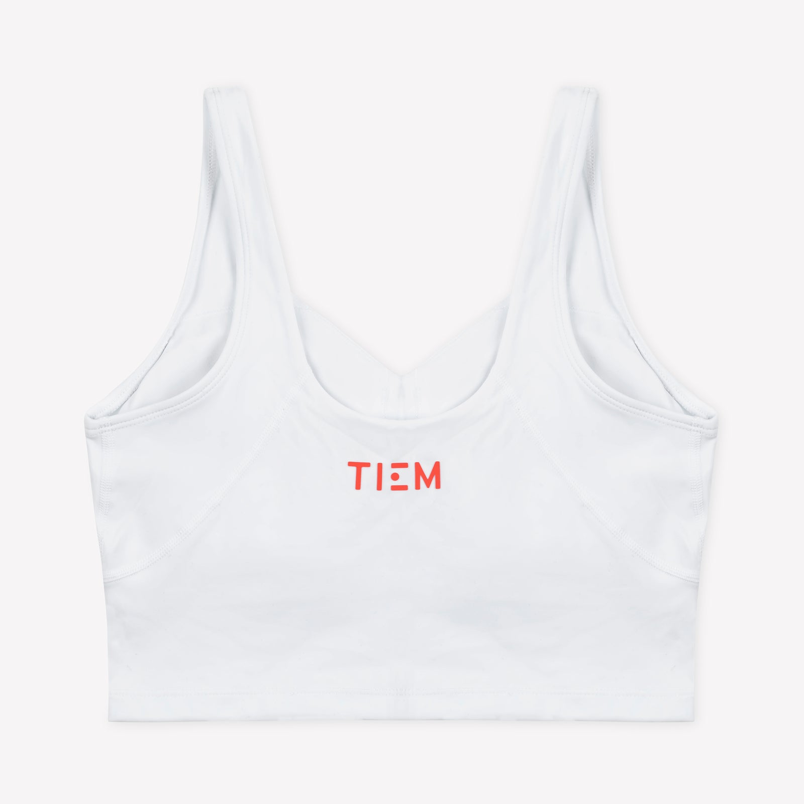 Sports Bra - White/Bright Coral