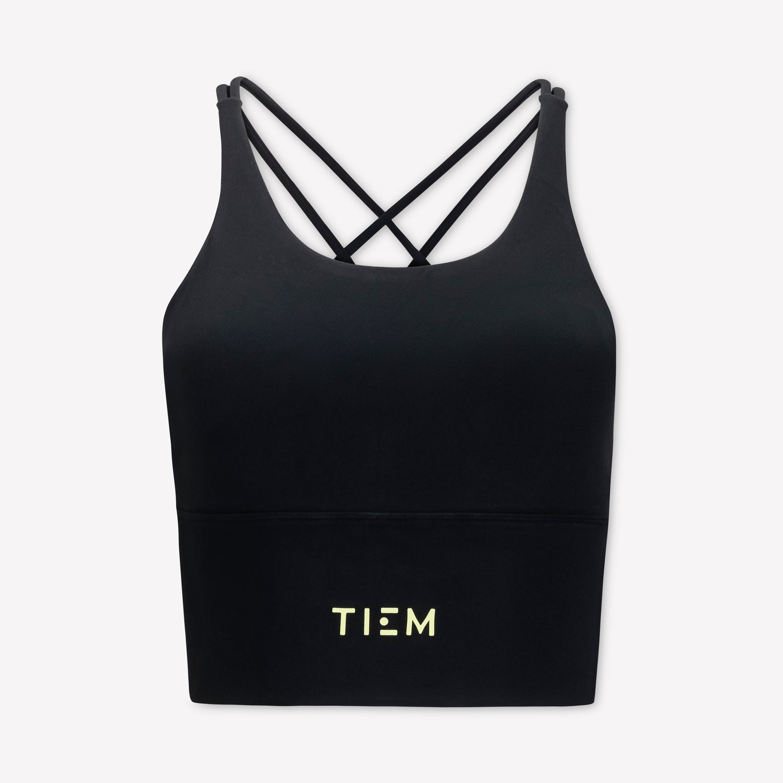 Sports Bra - Black/Citron Glow - TIEM