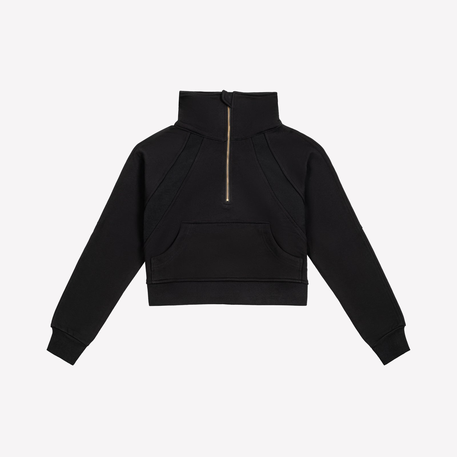 Half Zip Pullover - Black/Rose Gold