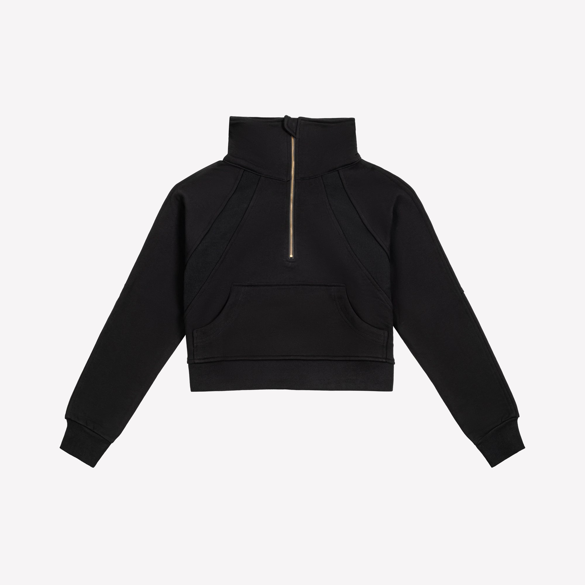 Half Zip Pullover - Black/Rose Gold
