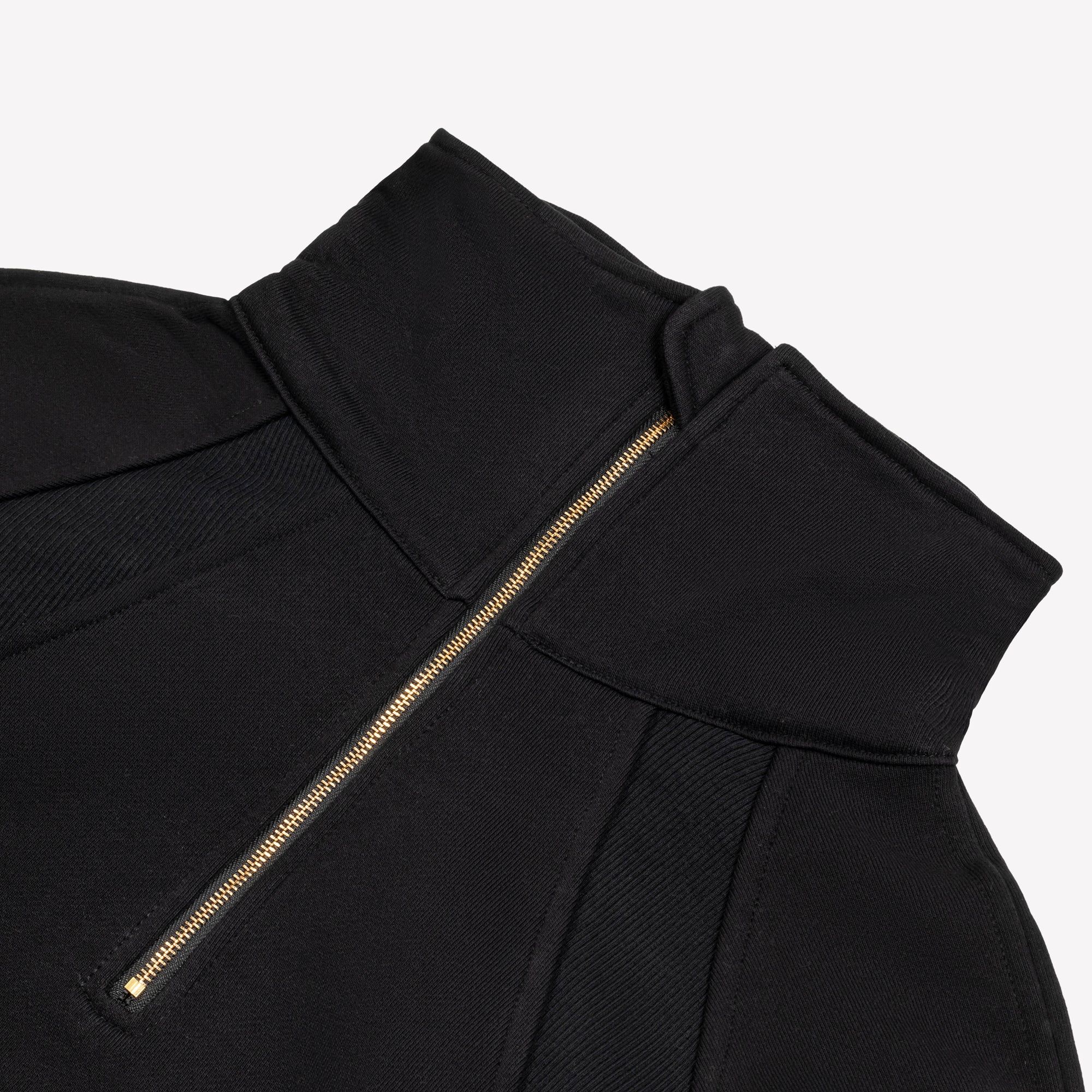 Half Zip Pullover - Black/Rose Gold