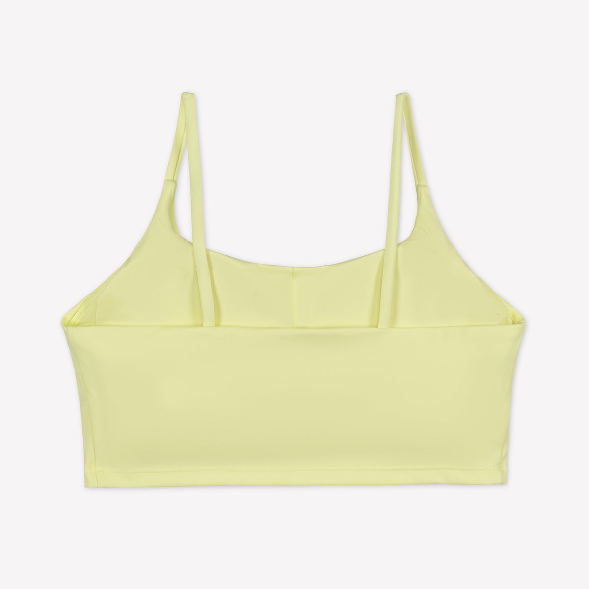 Cropped Sports Bra - Citron/White