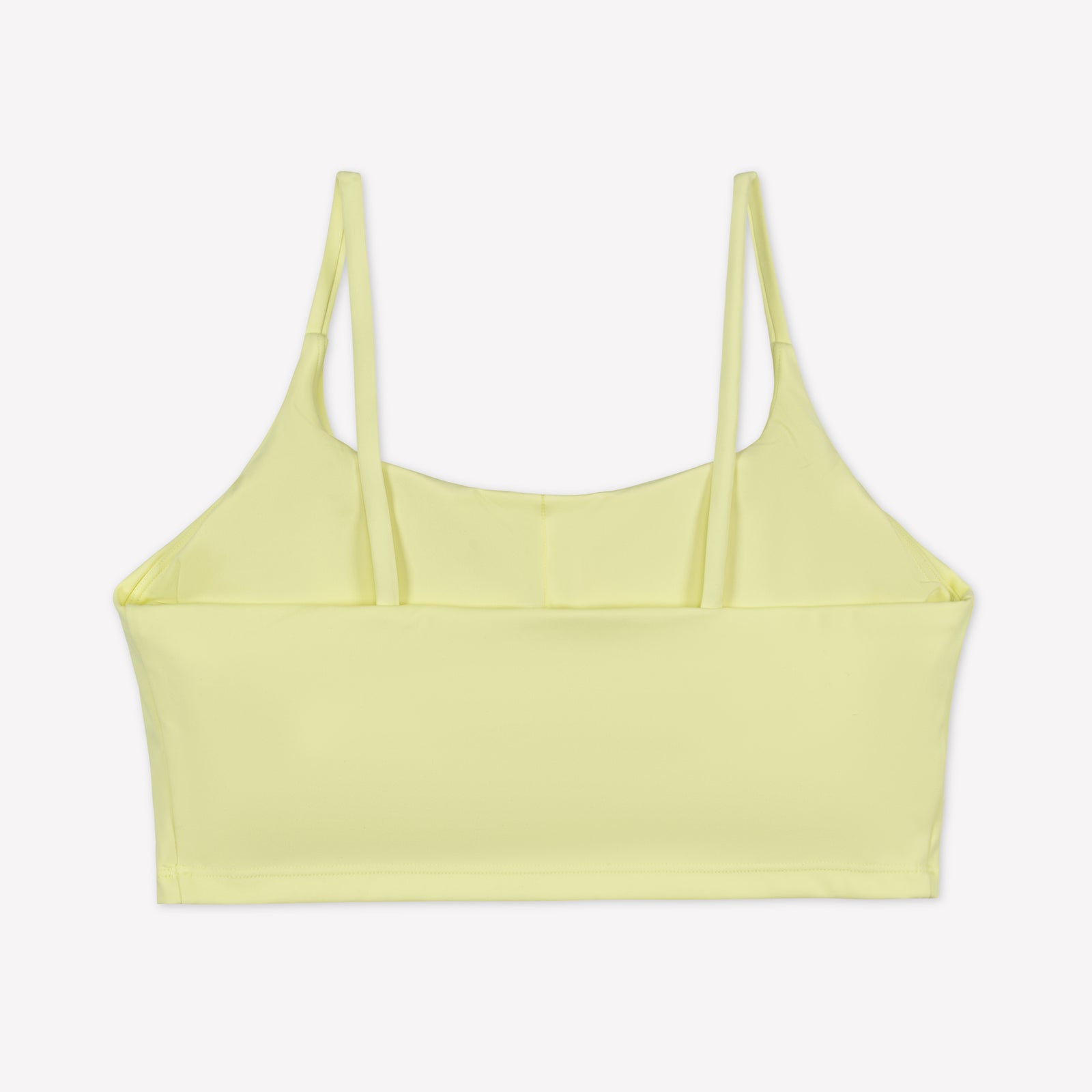 Cropped Sports Bra - Citron/White