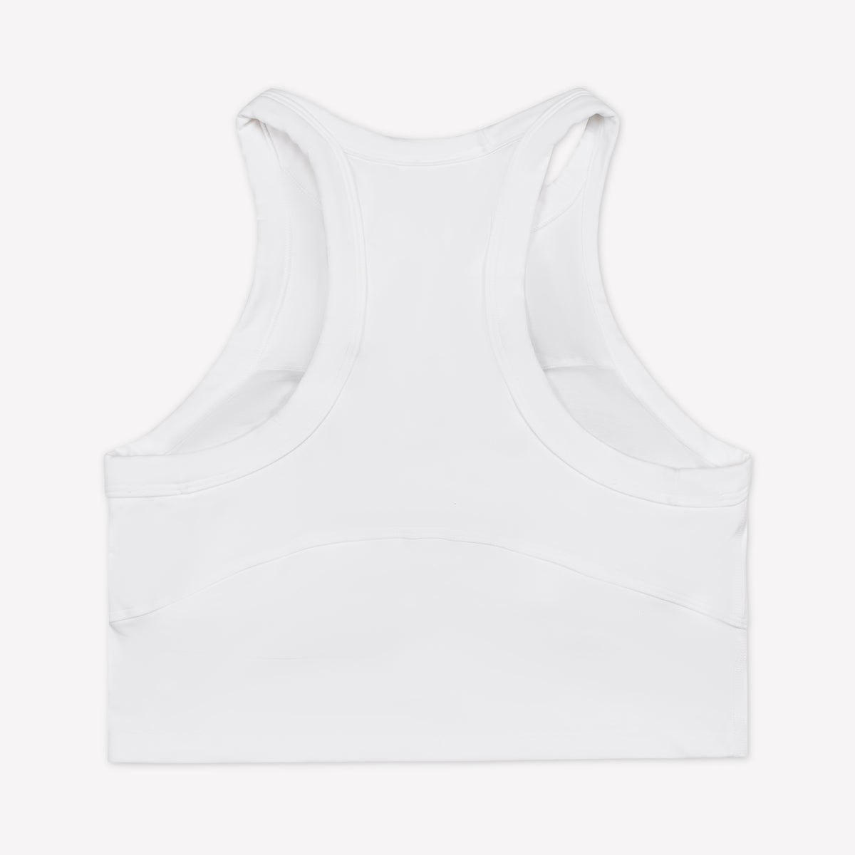 Racerback Sports Bra - White/Sea Glass