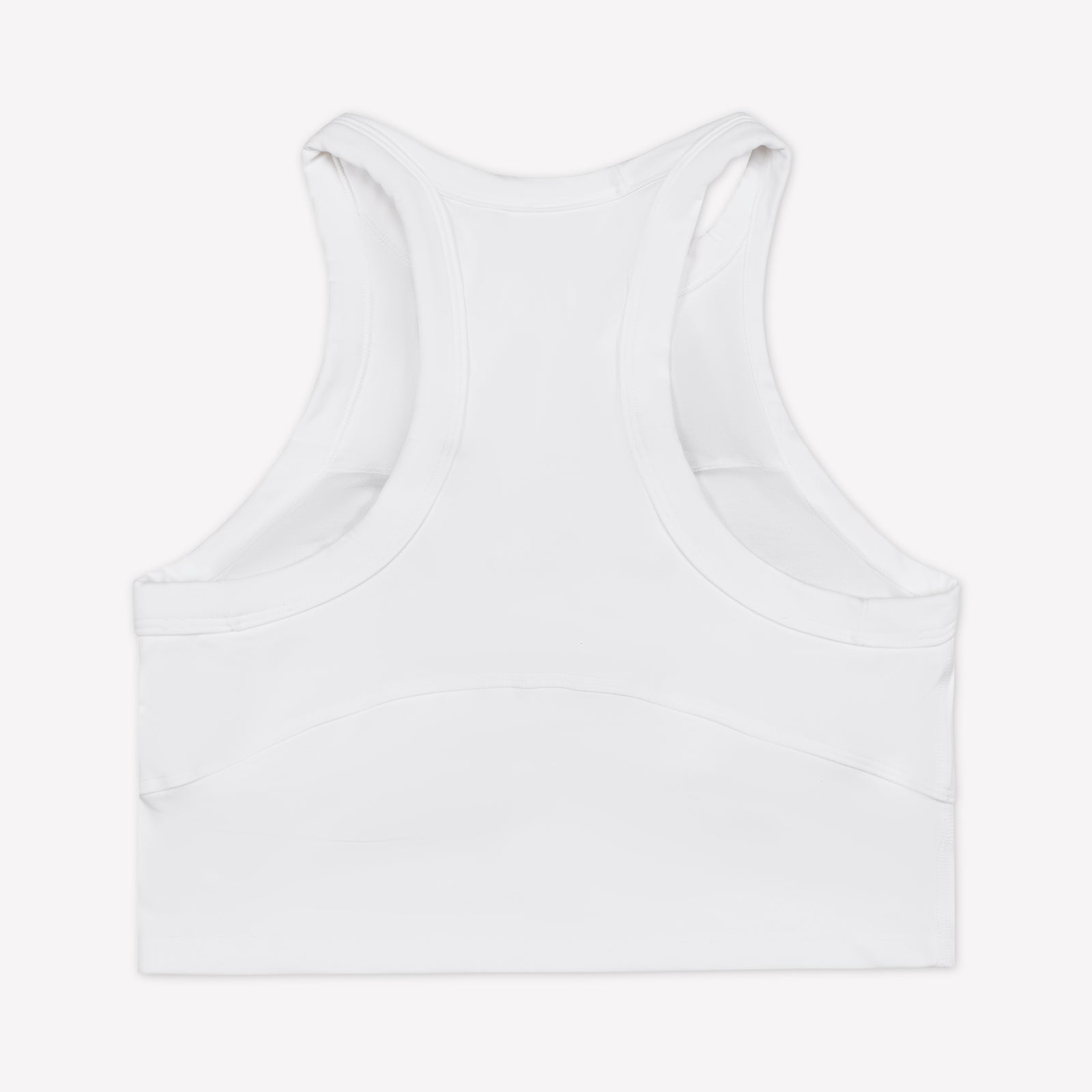 Racerback Sports Bra - White/Sea Glass