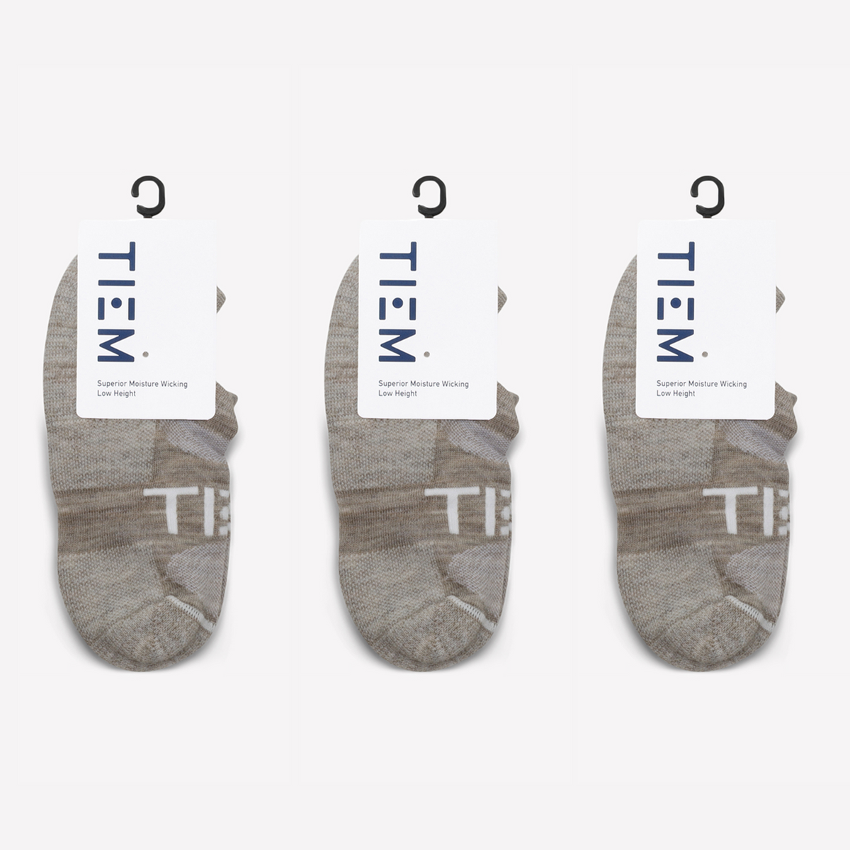 Low-cut Performance Wool Socks (3 pairs) - Oatmeal