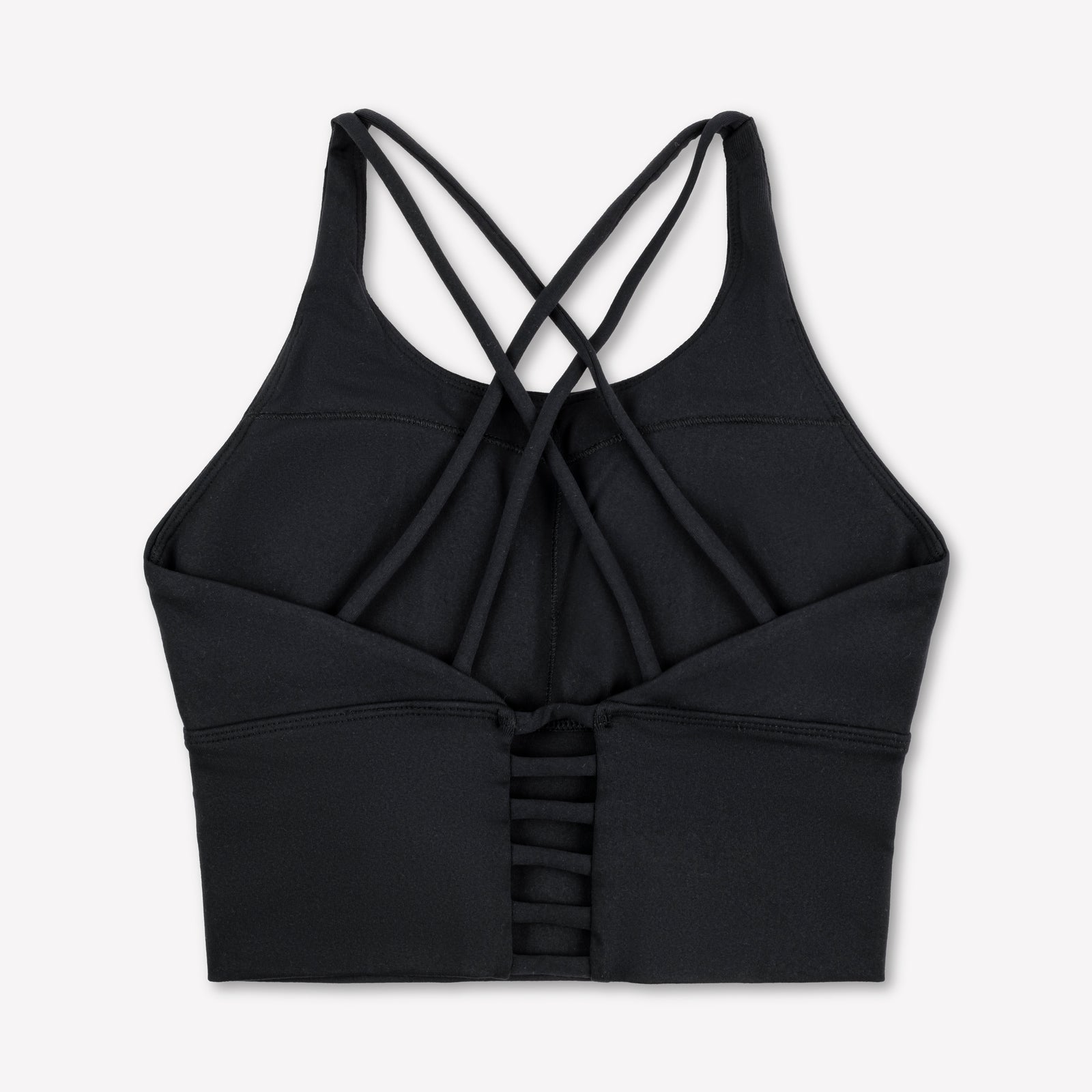 Strappy Sports Bra - Black/White