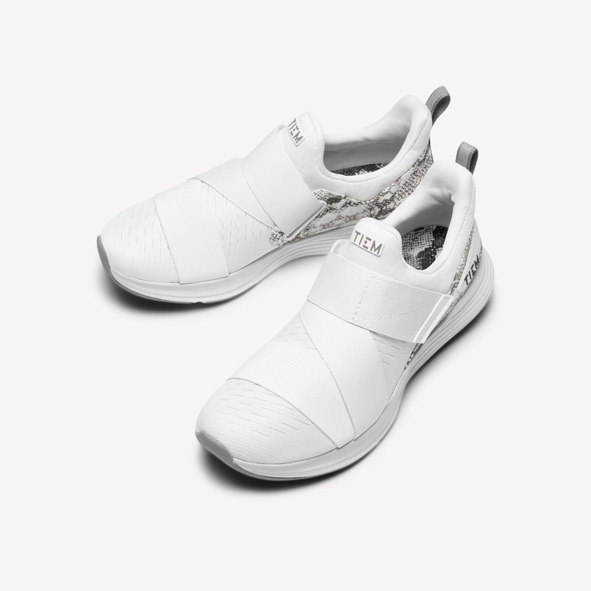 Latus Studio Fitness Shoe Ivory Snake TIEM - Main Image